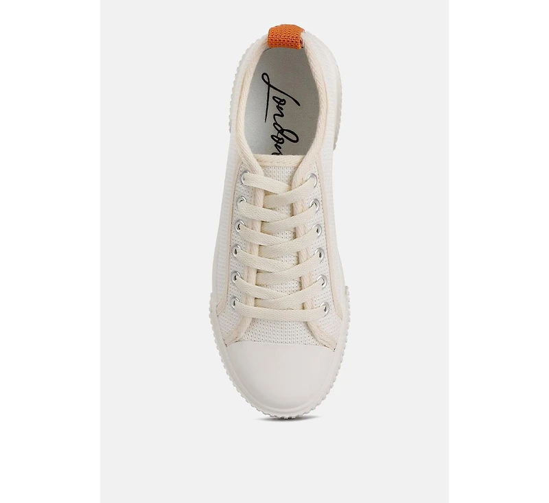 London Rag Sway Chunky Sole Knitted Textile Sneakers