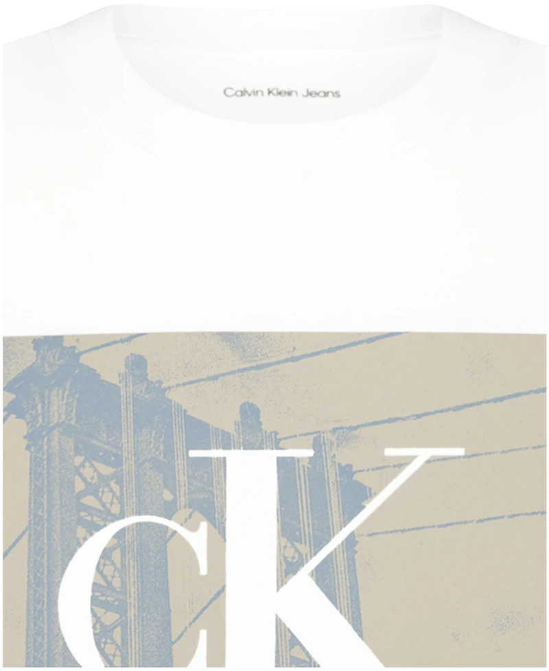 Calvin Klein Boys' 8-20 Brooklyn Bridge Crewneck T-Shirt