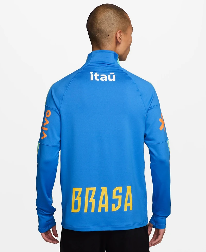 Nike Men's Brazil Strike Soccer Long-Sleeve T-Shirt