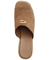 Coach Women's Wedge Espadrilles Slip-On Sandals