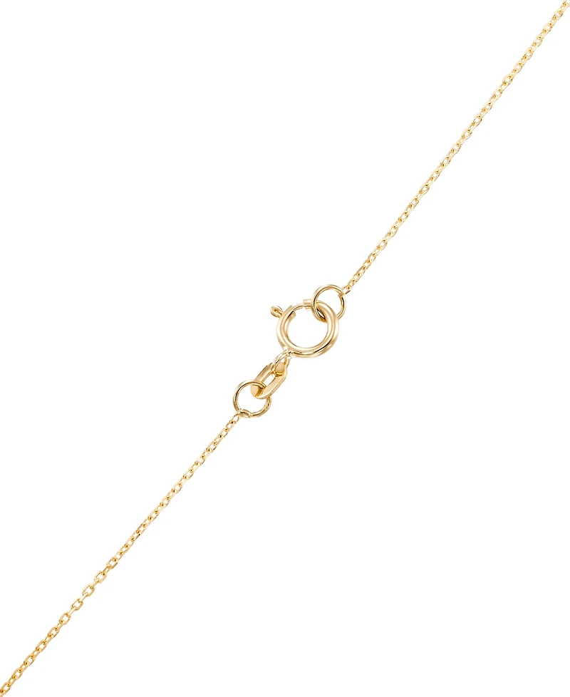 Macy's High Polished Stirrups Necklace in 10k Yellow Gold