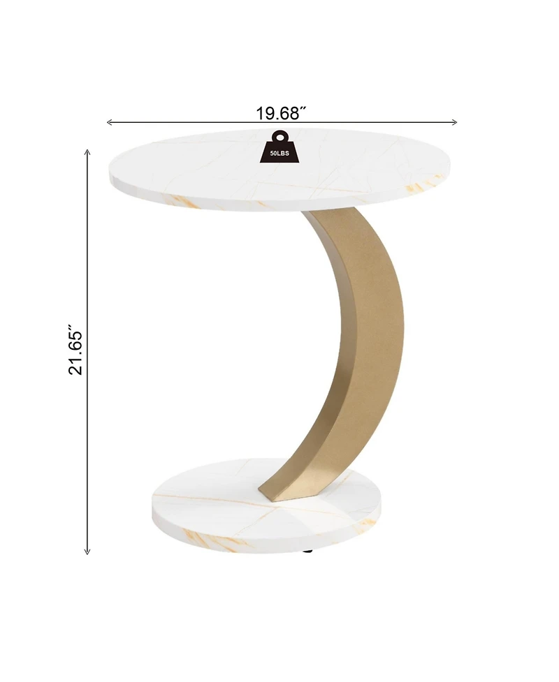 Boyel Living 2-Piece Modern Wood Nesting Coffee Table Set