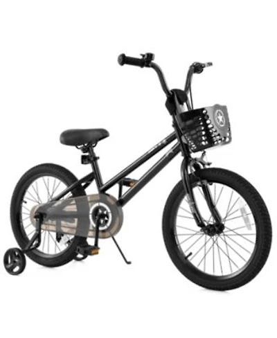 Mecale Kids Bike with Basket Training Wheels for Children