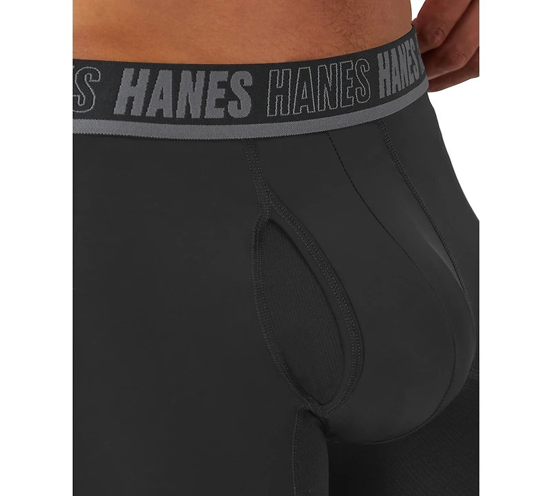 Hanes Men's Moves Xtemp Performance Boxer Briefs, 3-Pack