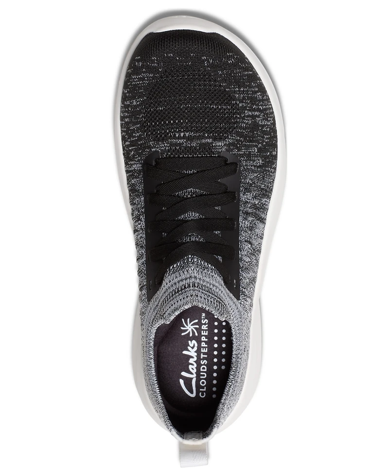 Clarks Women's Cloudsteppers Solevana Lace Round Toe Sneakers