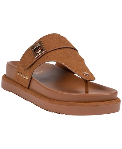 Gc Shoes Women's Cailan Hardware Footbed Flats Sandals
