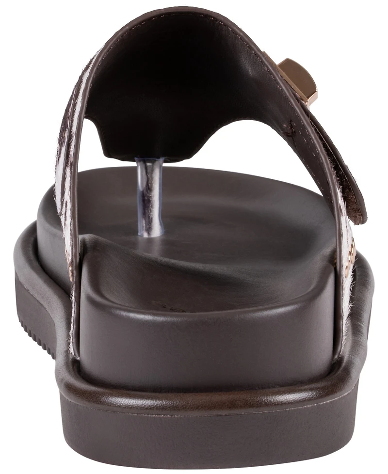 Gc Shoes Women's Cailan Hardware Footbed Flats Sandals