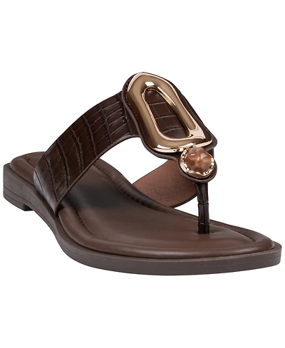 Gc Shoes Women's Evarie Hardware Flat Sandals