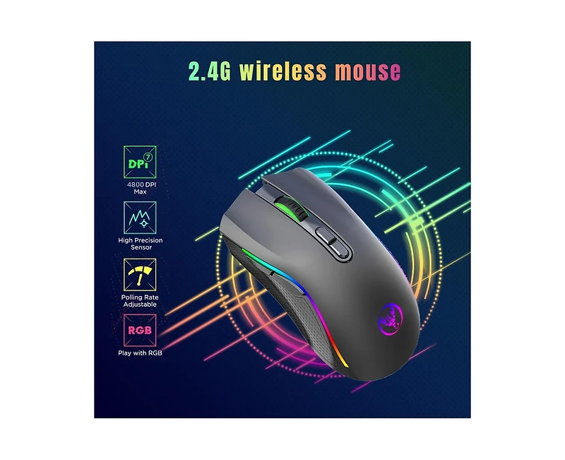 Risokeys Rgb Wireless Gaming Mouse