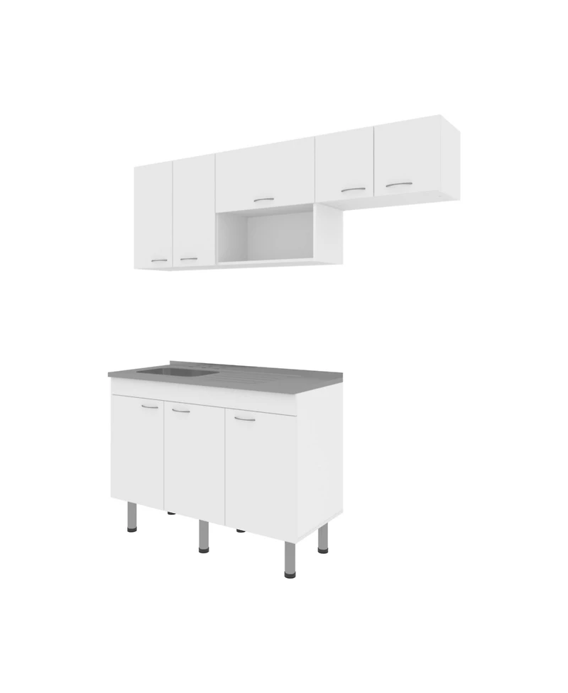 Fm Furniture El Capitan Modular Kitchen Set - Complete Solution for Modern Kitchens with Storage, Kronos