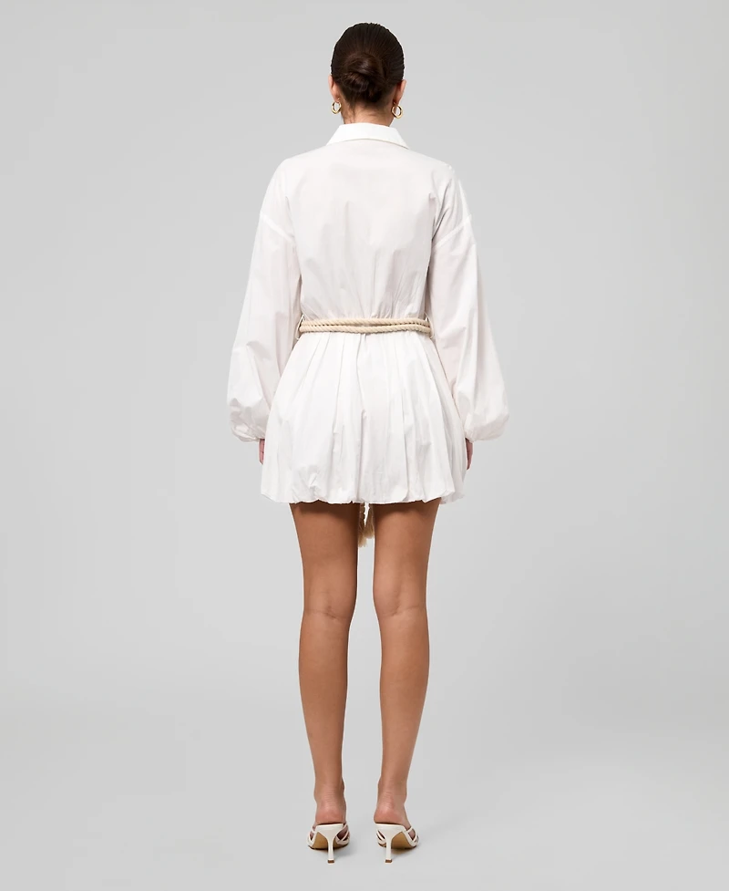 Rachel Roy Women's Collared Neck Shirt Dress