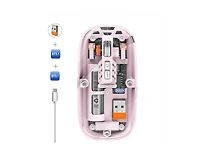 Risokeys Transparent Tri Mode Wireless Mouse Rechargeable Silent 800 1200 1600 Dpi Office Mouse