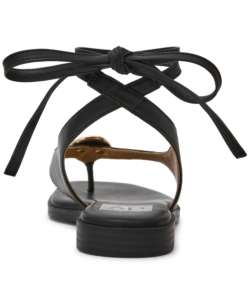 Dv Dolce Vita Women's Markly Lace-Up Embellished Flat Sandals