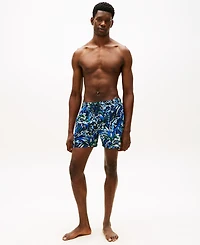 Tommy Hilfiger Men's Print Drawstring 5" Swim Trunks