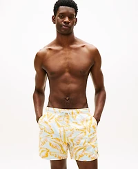 Tommy Hilfiger Men's Print Drawstring 5" Swim Trunks