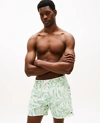 Tommy Hilfiger Men's Print Drawstring 5" Swim Trunks