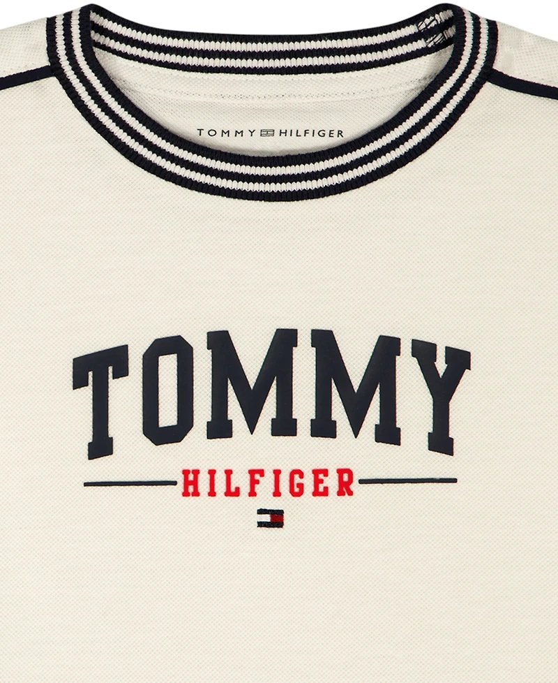 Tommy Hilfiger Boys' 2T-7 Crewneck T-Shirt and Shorts, 2-Piece Set