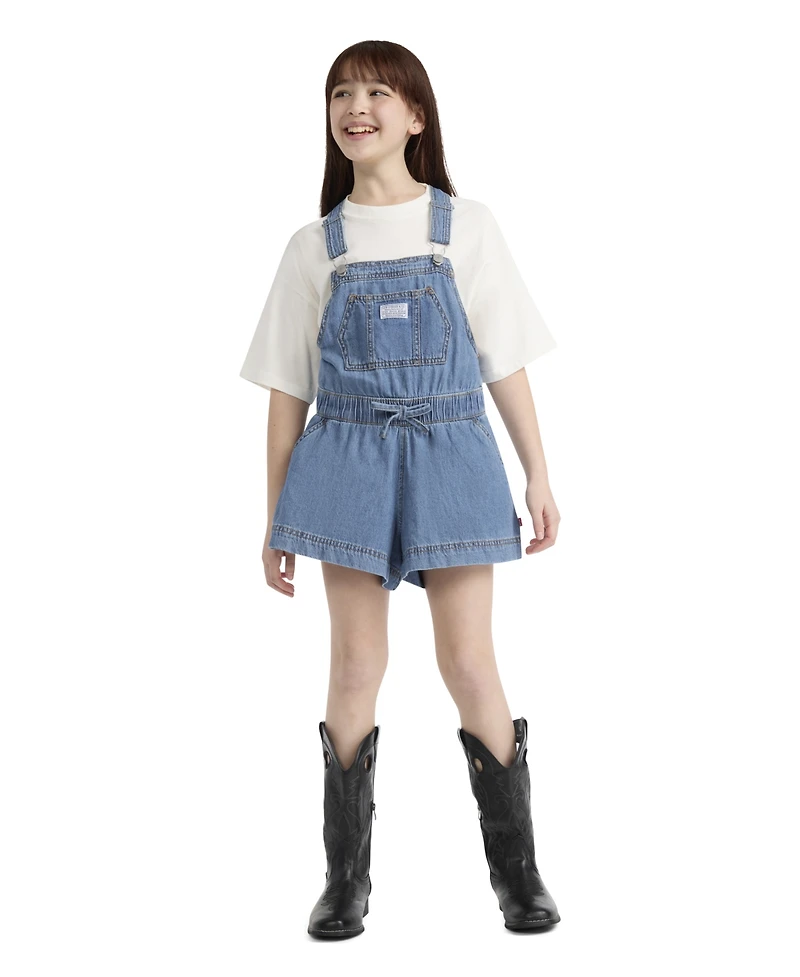 Levi's Girls' 7-16 Apron Neck Shortalls