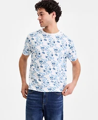 Sun + Stone Men's Cotton Coastal Daisy Printed T-Shirt, Macy's Exclusive