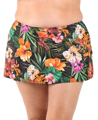 La Blanca Plus Tropical Hideaway Flowy Swim Skirt