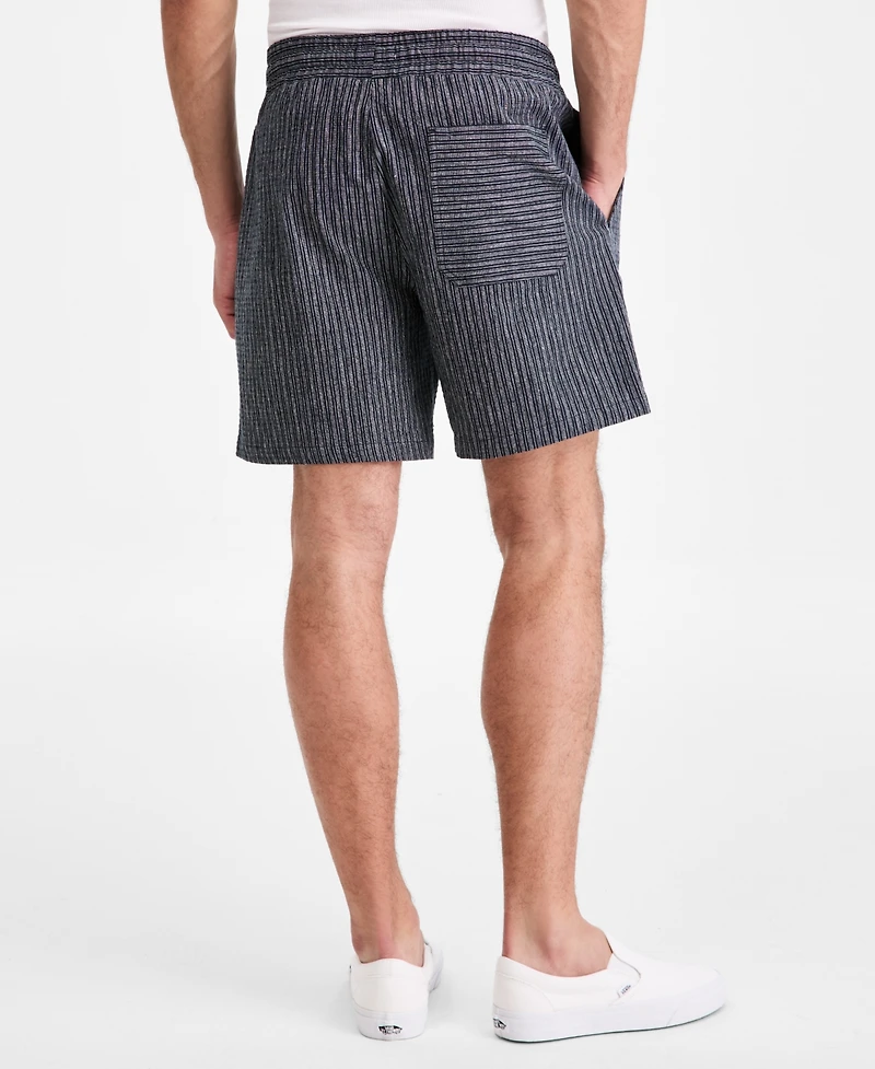 Sun + Stone Men's Jones Striped 6" Pull-On Shorts, Macy's Exclusive