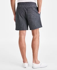 Sun + Stone Men's Jones Striped 6" Pull-On Shorts, Macy's Exclusive