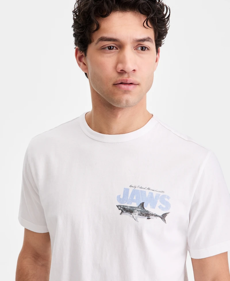 Sun + Stone Men's Cotton Jaws Graphic Crewneck T-Shirt, Macy's Exclusive