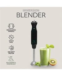 Willow Kitchen 5-Speed Immersion Hand Blender with Turbo Mode - Powerful Blending for Smoothies, Soups, and Baby Food