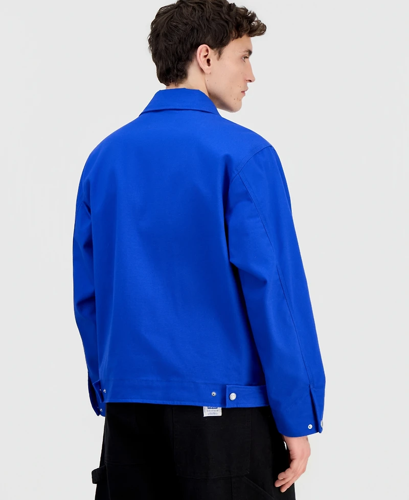 Hugo Boss Men's Cotton-Blend Zip Jacket