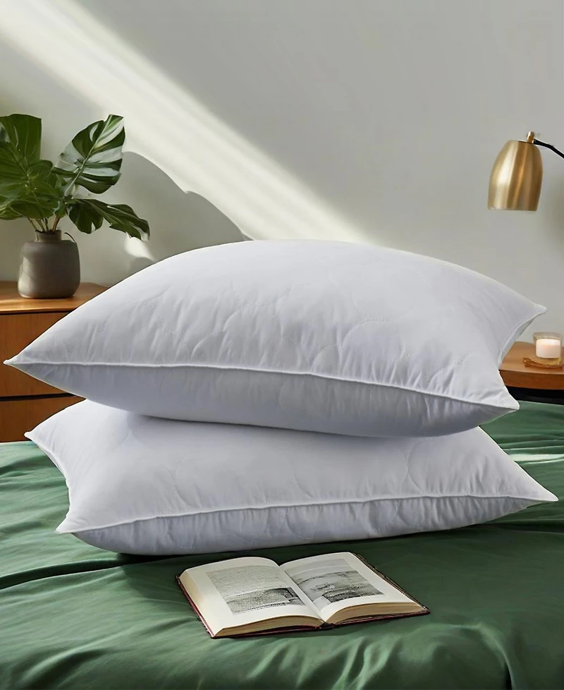 Unikome Quilted Goose Feather 2-Pack Pillows