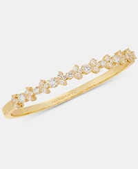 Givenchy Cubic Zirconia Cluster Bangle Bracelet