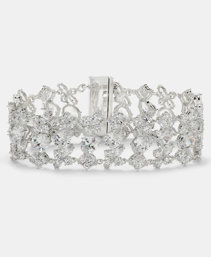 Givenchy Cubic Zirconia Cluster Flex Bracelet