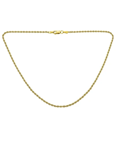 Bling Jewelry Classic Solid Strong Yellow 10K Gold Twist Cable Rope Chain Necklace 3MM 16 Inch