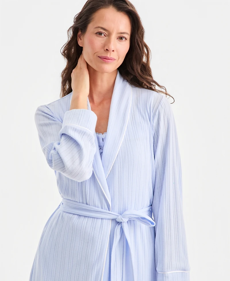 Charter Club Women's Pointelle Robe, Macy's Exclusive