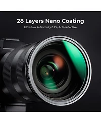 KandF Concept 82mm Nano-x ND8-128 3-7 Stop Magnetic Variable Neutral Density Lens Filter