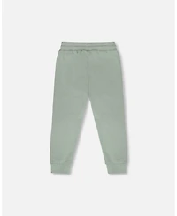 Deux par Baby Boys French Terry Sweatpants Mint Green