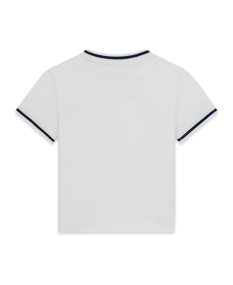 Guess Girls' 7-16 Midi Length Round Neck Short-Sleeve T-Shirt