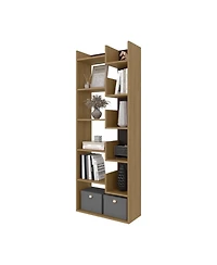 Fm Furniture Perry Bookcase in Melamine with Open Storage