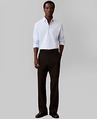 Calvin Klein Men's Grid Supima Stretch Slim-Fit Shirt