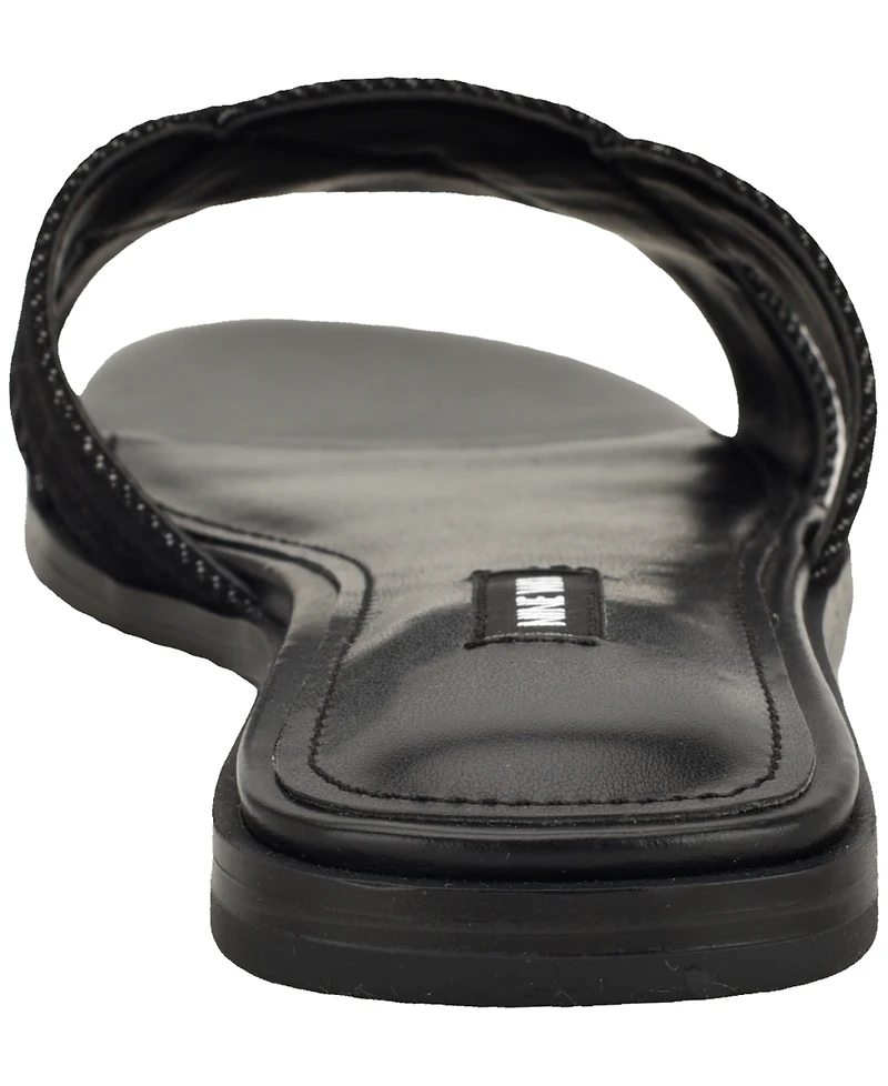 Nine West Women's Gammy Flat Square Toe Sandals