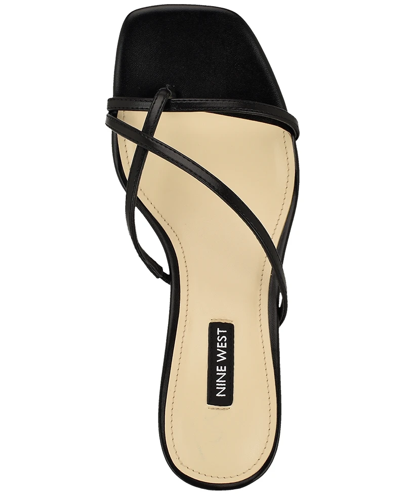 Nine West Women's Anirey Square Toe Strappy Dress Sandals