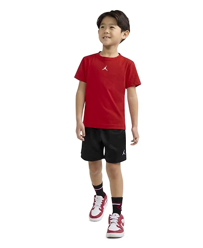 Jordan Little Boys Dri-fit Jumpman Woven Play Jersey T-Shirt & Mesh Shorts, 2 Piece Set