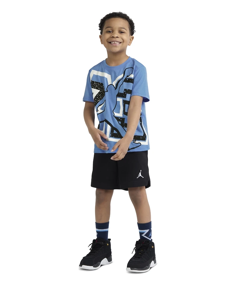 Jordan Boys' 4-7 Split 23 Splatter Crewneck T-Shirt