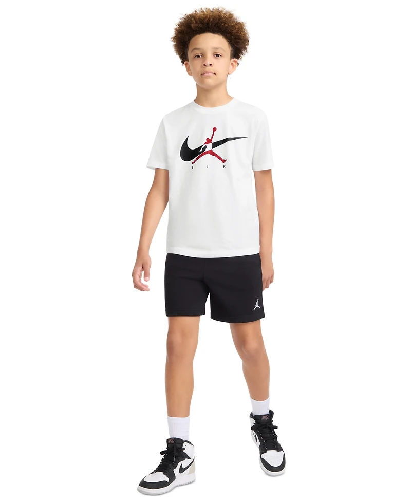 Jordan Boys' 8-20 Jumpman Swoosh Logo Crewneck T-Shirt