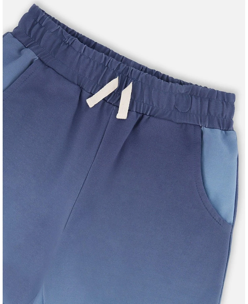 Deux par Deux Toddler Boys Sleeveless Gradient Top and Shorts Set