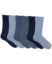 Gold Toe Men's 6-Pack Kensington Reinforced Short Crew Socks
