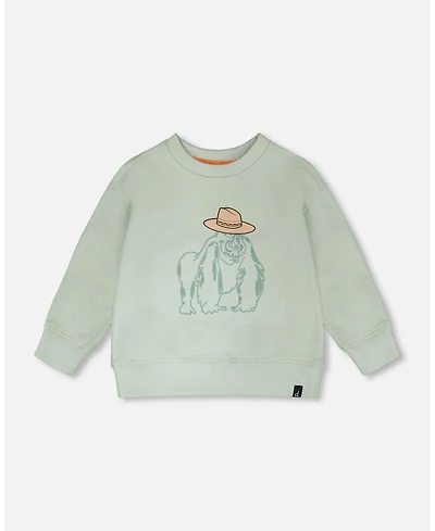 Deux par Baby Boys French Terry Sweatshirt Mint Green