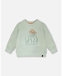 Deux par Baby Boys French Terry Sweatshirt Mint Green