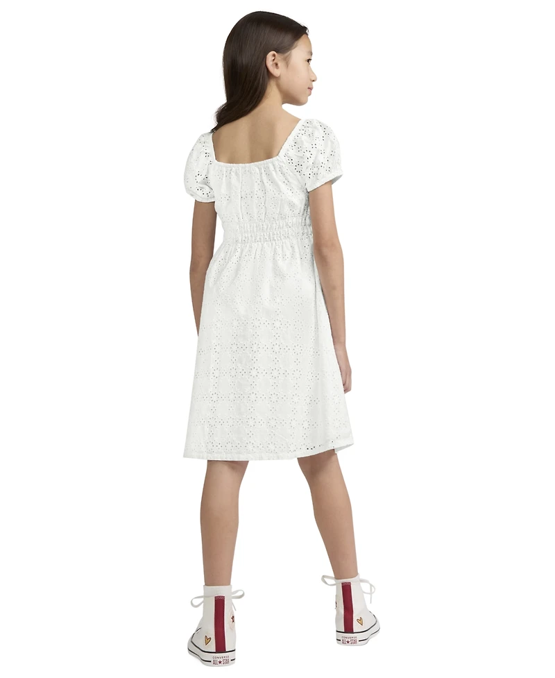 Levi's Big Girls Eyelet Short Sleeve Dress