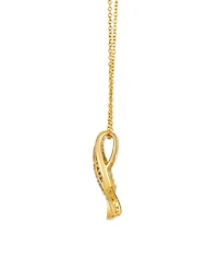 Le Vian Chocolate & Vanilla Diamond Necklace (0.44 ct. t.w.) in 14k Honey Gold